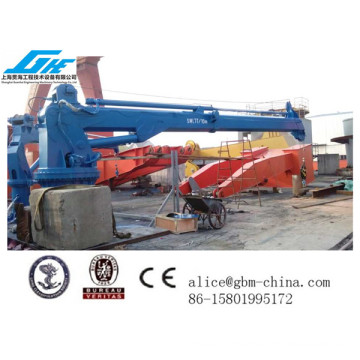 2t/7m Telescopic Boom marine deck Crane